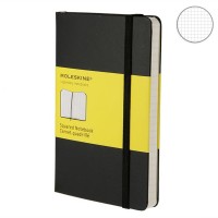 Записная Книжка Moleskine A6 Клетка Черная Твердая Обложка Записная Книжка Moleskine A6 Клетка Черная Твердая Обложка
