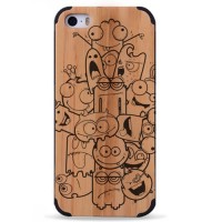 ДЕРЕВЯННЫЙ ЧЕХОЛ ДЛЯ IPHONE 5/5S МОНСТРЫ, 1017, Woodoo Case - Купить в интернет-магазине Darilka.com.ua