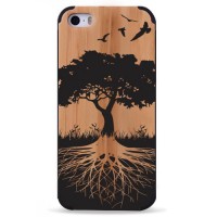 ДЕРЕВЯННЫЙ ЧЕХОЛ ДЛЯ IPHONE 5/5S  ДЕРЕВО, woodcase_iphone_5_tree, Woodoo Case - Купить в интернет-магазине Darilka.com.ua