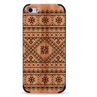 ДЕРЕВЯННЫЙ ЧЕХОЛ ДЛЯ IPHONE 5/5S УЗОР, 13664-1, Woodoo Case - Купить в интернет-магазине Darilka.com.ua